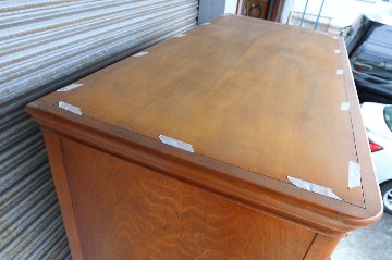 昭和レトロ／洋風家具　サクラ ３ドアワードローブ／Danielの画像