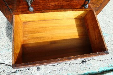 Art Deco style oak tall chest of 6 drawersの画像