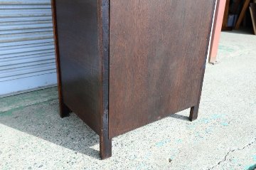 Art Deco style oak tall chest of 6 drawersの画像