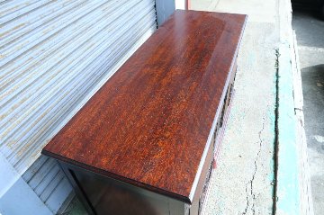 Jaccobean style heavy oak Side Cabinet / TV Boardの画像