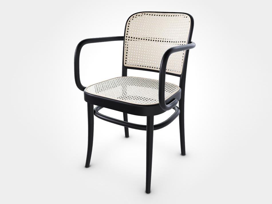 TON Bentwood ArmChair No.811 JOSEF HOFFMAN / Blackの画像