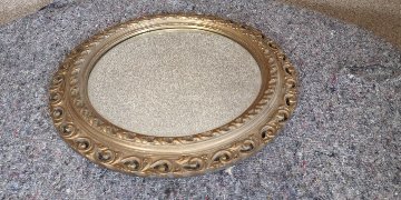 Gilt circular mirror画像