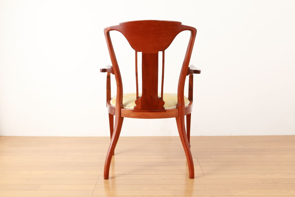 Edwardian inlaid mahogany chairの画像