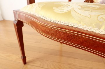 Edwardian inlaid mahogany chairの画像