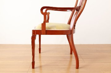 Edwardian inlaid mahogany chairの画像