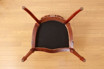 Edwardian inlaid mahogany chairの画像