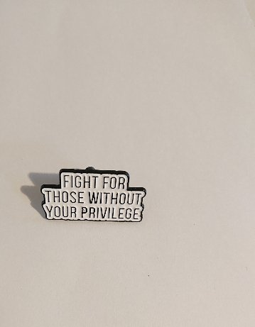 ピンバッジ　こんな感じだったら生きて笑って愛せない あなたと同じ特権を持ってない人々の為に戦え 人生は夢のよう 私はこの集会を反乱に扇動する キャンセルされた約束愛好家の画像