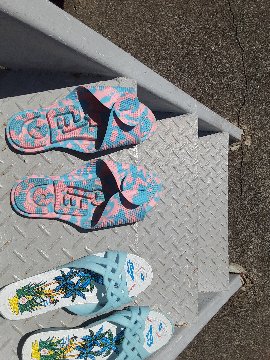 指圧スリッパの画像