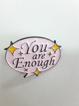 ピンバッジ　ストライキする人をサポートしよう 黙ってた女性として記憶されたくない スティグマを終わらせる あなたのままで充分 アセクシャルフラッグ　学術的ゴミの画像
