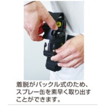 熊撃退スプレー用バックルホルスターの画像