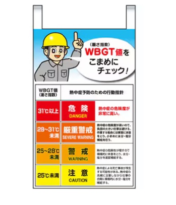 熱中症対策　吊り下げ標識のみ（CN1008用）の画像