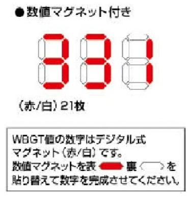 【個人宅不可】熱中症予報表示板　CN1010の画像