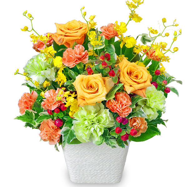 オレンジ系のおまかせアレンジの画像