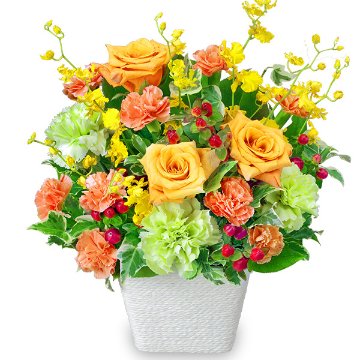 オレンジ系のおまかせアレンジの画像