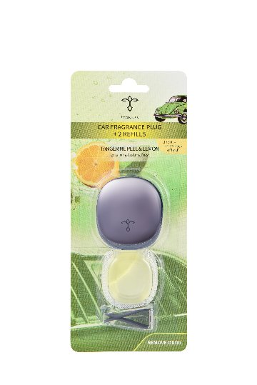 Car Fragrance Plug "Tangerine Peel & Lemon" (Black)画像