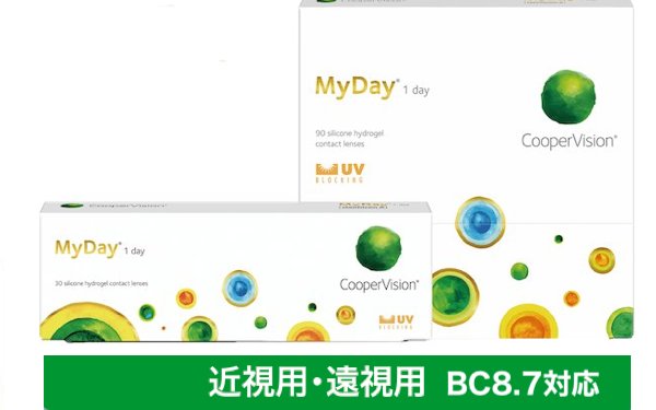 マイディ 1箱30/90枚入 近視/遠視 BC8.7対応の画像