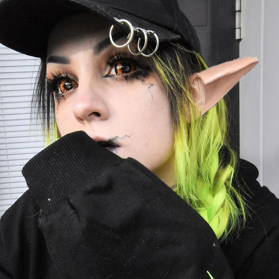 Elf Orange Sclera 22mm エルフ オレンジ 全眼の画像