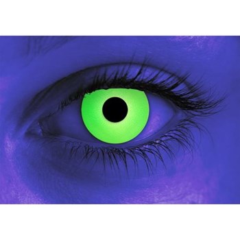 Glow UV Green Mini Sclera 17mm ミニ全眼 2枚1組画像