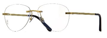 サントス ドゥ カルティエ 眼鏡フレーム チタン CT0254O 001画像