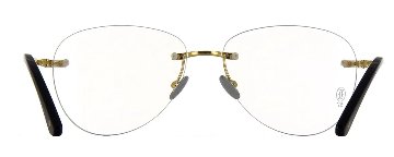 サントス ドゥ カルティエ 眼鏡フレーム チタン CT0254O 001画像