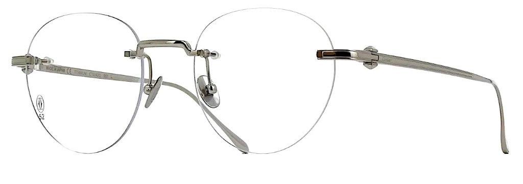 パシャ ドゥ カルティエ 眼鏡フレーム CT0342O 001 チタンの画像