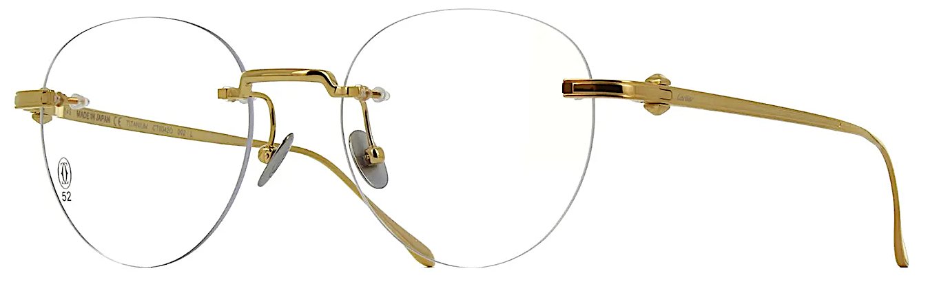 パシャ ドゥ カルティエ 眼鏡フレーム チタン CT0342O 002画像