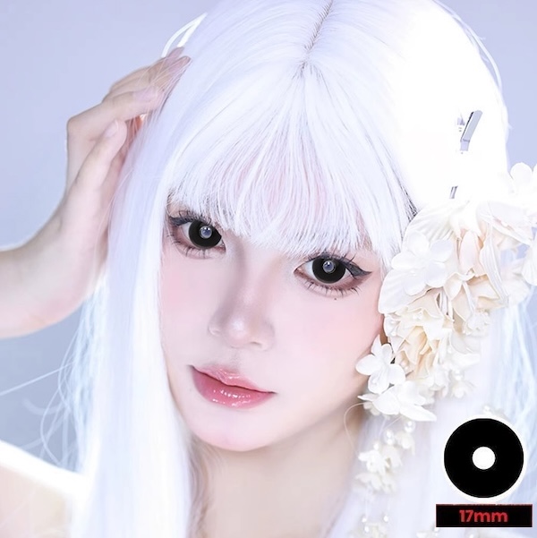 Black Out Mini Sclera 17mm ブラックアウト ミニ全眼 2枚1組の画像