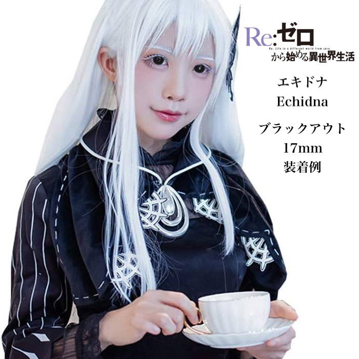 Black Out Mini Sclera 17mm ブラックアウト ミニ全眼 2枚1組の画像