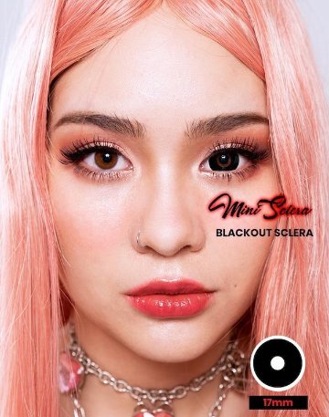 Black Out Mini Sclera 17mm ブラックアウト ミニ全眼 2枚1組の画像