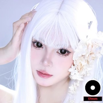 Black Out Mini Sclera 17mm ブラックアウト ミニ全眼 2枚1組の画像