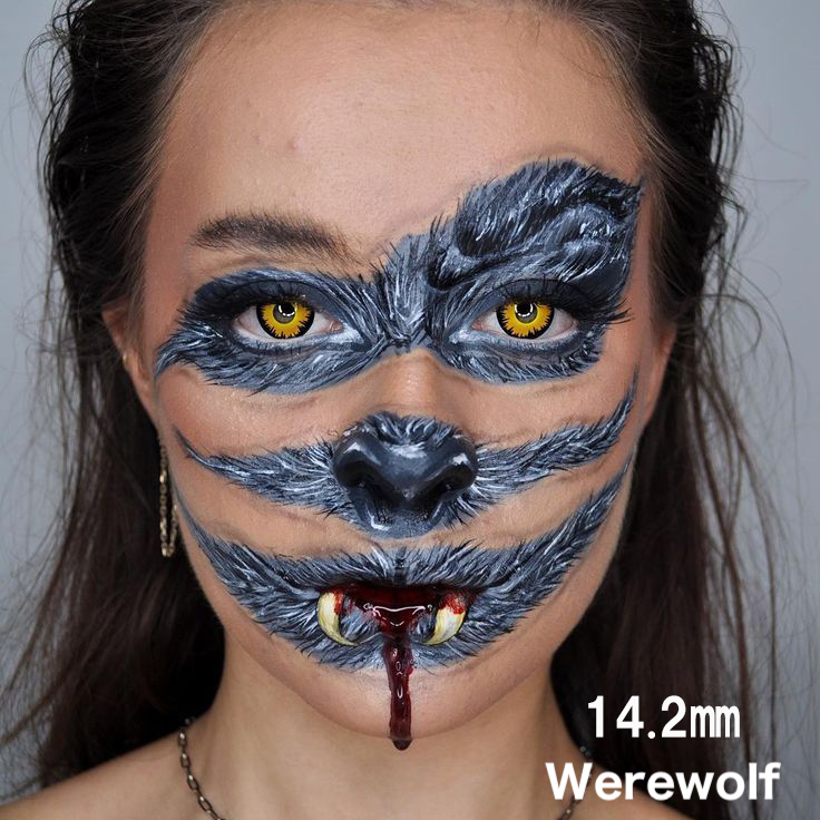 Werewolf Mini Sclera 17mm アンダーワールド ウェアウルフ ミニ全眼 2枚1組画像