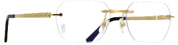 サントス ドゥ カルティエ 眼鏡フレーム CT0407O 001 チタンの画像