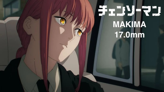 チェンソーマン マキマ カラコン 17mm ミニ全眼 2枚1組の画像