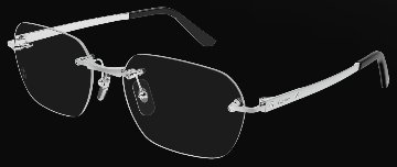 サントス ドゥ カルティエ 眼鏡フレーム CT0407O 002 チタンの画像