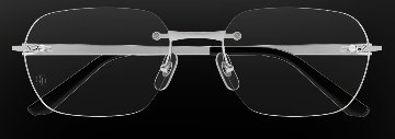 サントス ドゥ カルティエ 眼鏡フレーム CT0407O 002 チタンの画像