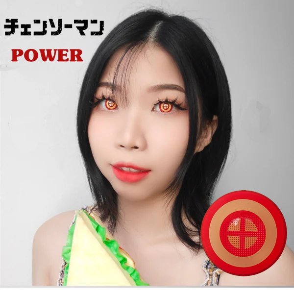チェンソーマン パワー カラコン 2枚セットの画像