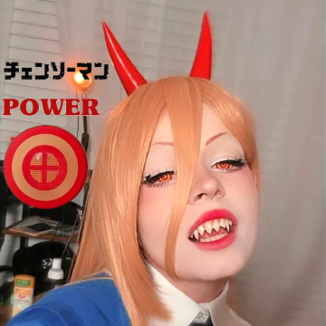 チェンソーマン パワー カラコン 2枚セットの画像