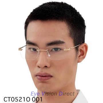 シグネチャー C ドゥ カルティエ 眼鏡フレーム CT0521O 001の画像