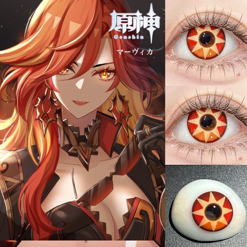 原神 MAVUIKA マーヴィカ カラコン 2枚セットの画像