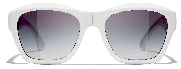 CHANEL グレーオーバルサングラス 箱付き org.jpg