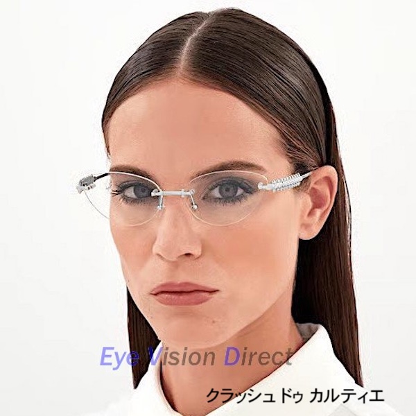 クラッシュ ドゥ カルティエ 眼鏡フレーム CT0565O 002の画像