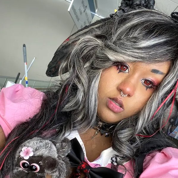 Devil Red Mini Sclera 17mm デビルレッド ミニ全眼 2枚1組の画像