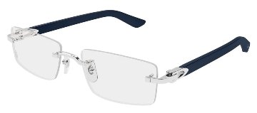 カルティエ 【美品】CT0005O 005 C de Cartier Cドゥカルティエ スクエア メガネフレーム 145 Cartier（カルティエ） C de Cartier Cドゥカルティエ チタンフレーム