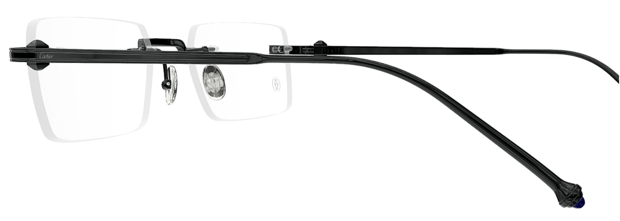 パシャ ドゥ カルティエ 眼鏡フレーム CT0619O 003 チタンの画像