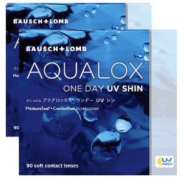アクアロックスワンデー UV シン 1箱90枚入 2箱セット 近視/遠視の画像