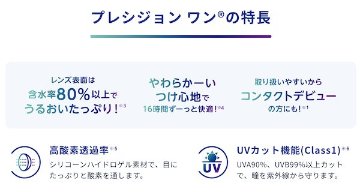 プレシジョンワン 1箱30/90枚入 近視/遠視 BC8.7対応の画像