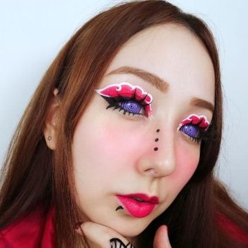 Rinnegan Mini Sclera 17mm 忍者ナルト 輪廻眼 ミニ全眼 2枚1組の画像