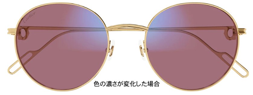 プルミエール ドゥ カルティエ サングラス CT0249S 006 調光の画像