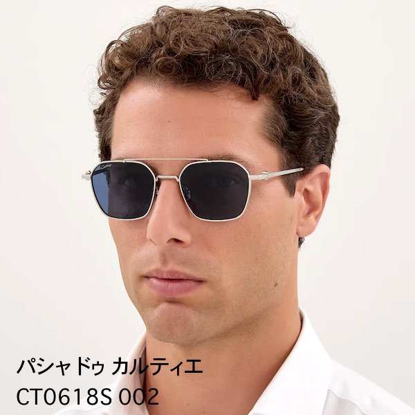 パシャ ドゥ カルティエ サングラス CT0618S 002 チタンの画像