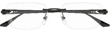シグネチャー C ドゥ カルティエ 眼鏡フレーム CT0662O 004 チタンの画像
